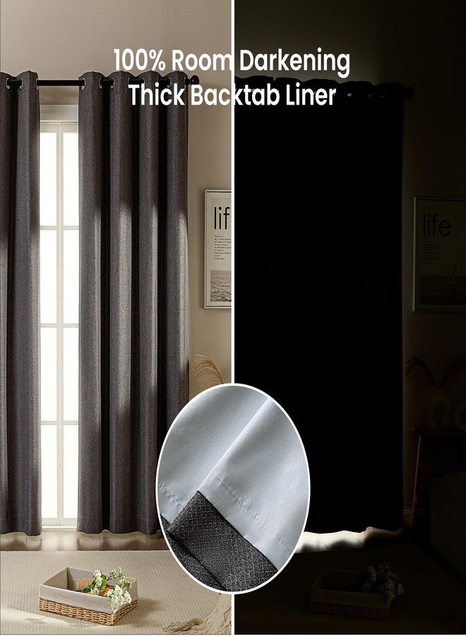 SLEEP ZONE Blackout Curtains for Bedroom and Living Room, Drapes with Thermal Insulation for Room Darkening, 2 Panels Noise Reducing Window Curtains (52 x 63 Inch) - Image 4